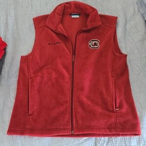 Columbia South Carolina Gamecocks Garnet Fleece Vest